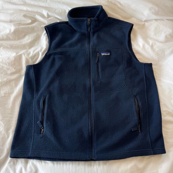 Patagonia Synchilla Fleece Vest Men’s Size XL Blue Navy Zip-Up Outdoor Layer - Picture 1 of 4